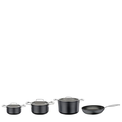 Zestaw garnków z powłoką nieprzywierającą, 4 el., 3 garnki + patelnia śred. 28 cm / Spring