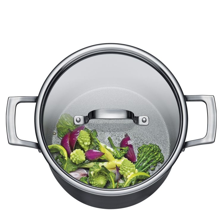 Zestaw garnków z powłoką nieprzywierającą, 4 el., 3 garnki + patelnia śred. 28 cm / Spring