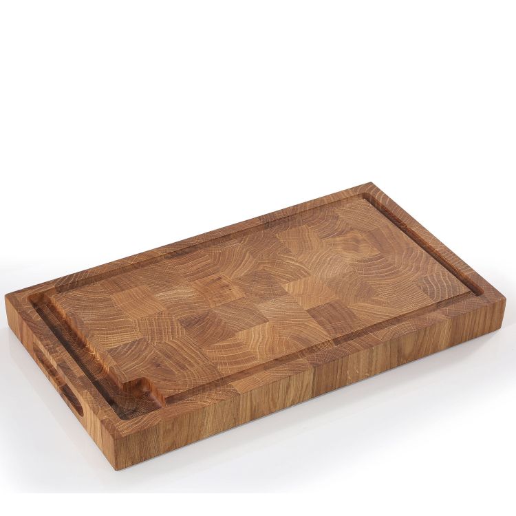 Blok do krojenia typu end grain, drewno dębowe, 45 x 25 x 4 cm / Zassenhaus