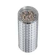 Młynek do przypraw, aluminium/ceramika, śred. 4,5 x 12,5 cm, metaliczny / Cilio