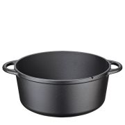Garnek z pokrywą/patelnią grillową, żeliwo, 5,0 l, śred. 26 cm / Kuchenprofi