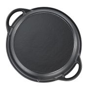 Garnek z pokrywą/patelnią grillową, żeliwo, 5,0 l, śred. 26 cm / Kuchenprofi