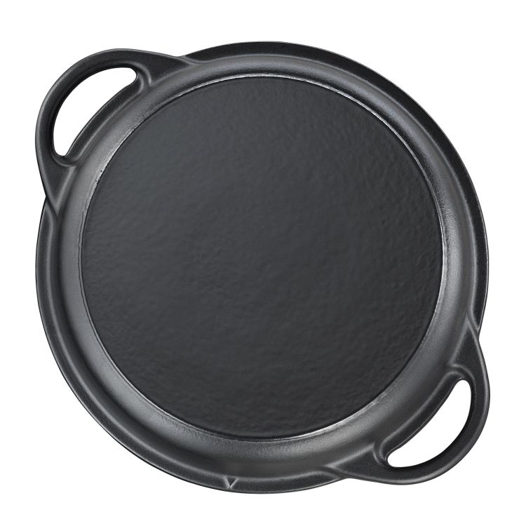 Garnek z pokrywą/patelnią grillową, żeliwo, 5,0 l, śred. 26 cm / Kuchenprofi