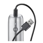 Elektryczny młynek do pieprzu, ładowany przez usb, stal nierdzewna, śred. 4 x 14 cm / Zassenhaus