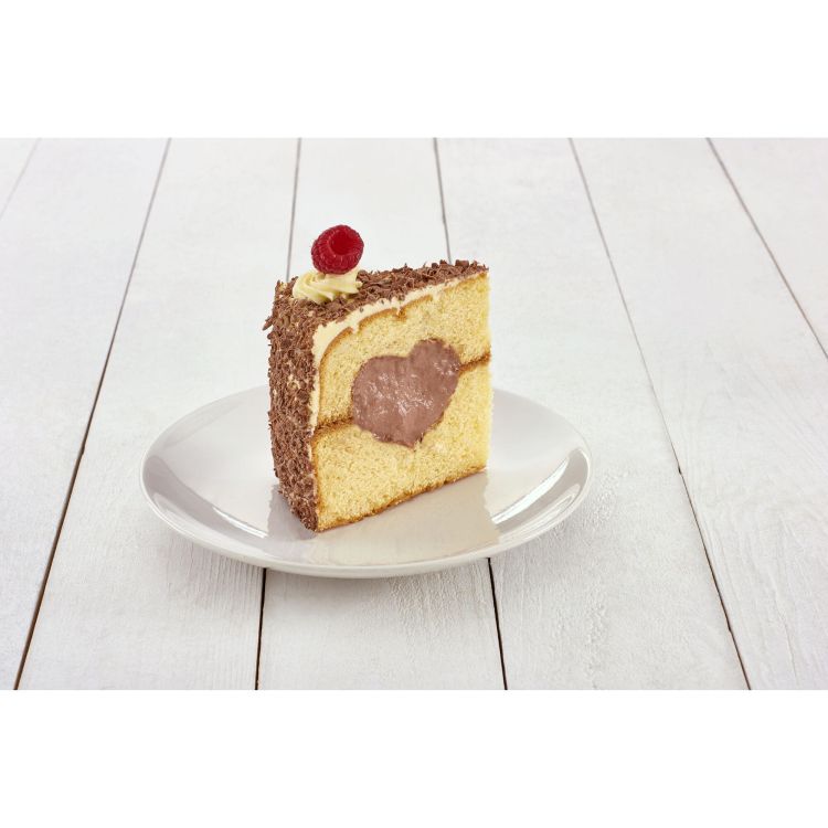 Forma na tort z sercem, 2 el., silikon, śred. 21 cm / Lurch