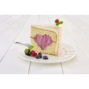 Forma na tort z sercem, 2 el., silikon, śred. 21 cm / Lurch
