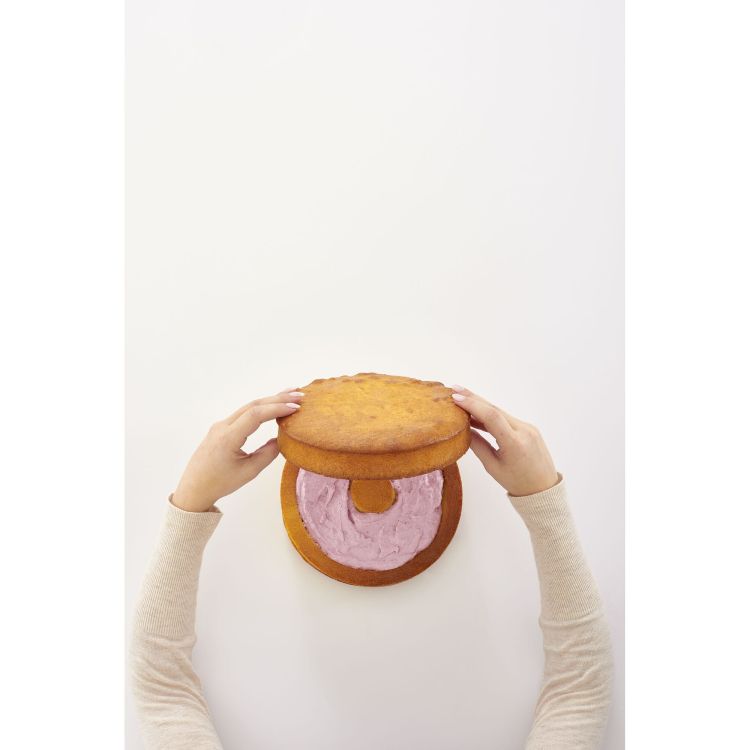 Forma na tort z sercem, 2 el., silikon, śred. 21 cm / Lurch