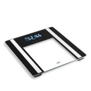Waga łazienkowa z analizą masy ciała, do 180 kg, 30 x 30 cm, czarna / ADE