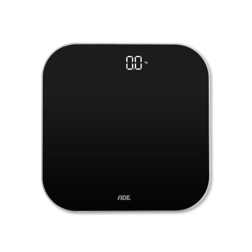 Waga łazienkowa, do 180 kg, 26 x 26 cm, czarna / ADE