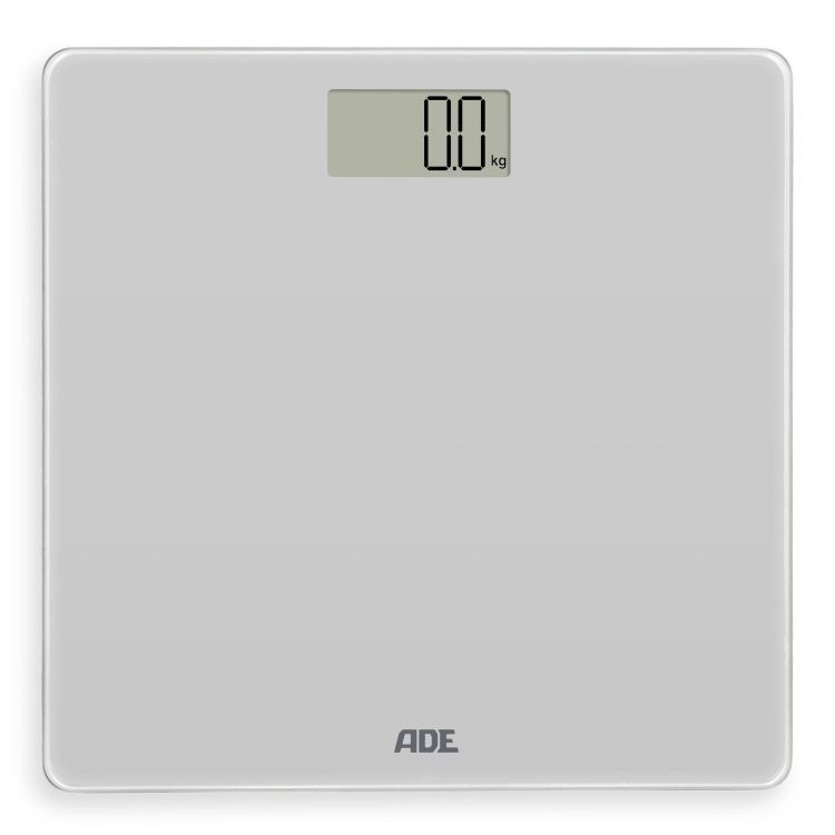 Waga łazienkowa, do 180 kg, 30 x 30 cm, szara / ADE