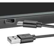 Elektroniczna waga kuchenna, ładowana przez usb, 21,5 x 16 cm, czarna / Zassenhaus