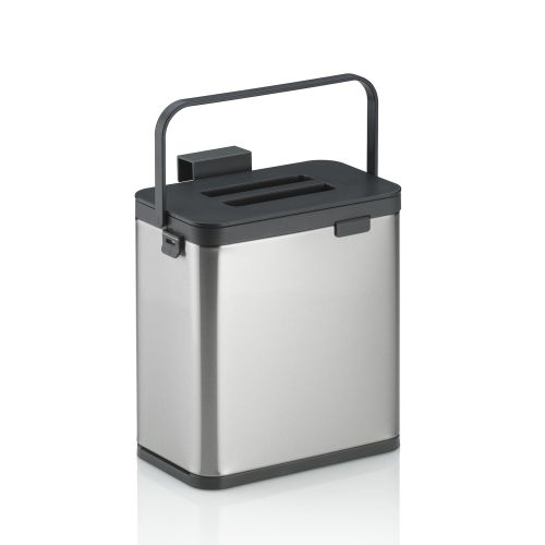 Kosz na odpady organiczne, stal nierdzewna/tworzywo sztuczne, 2,1 l, 20,5 x 13 x 21 cm / Kela