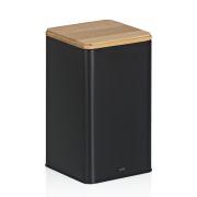 Pojemnik kuchenny, metal/bambus, 1,6 l, 11,5 x 11,5 x 19 cm / Kela