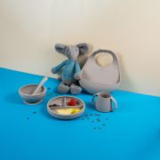 Śliniak, silikon platynowy, 27 x 22 x 6 cm, szary / Lurch