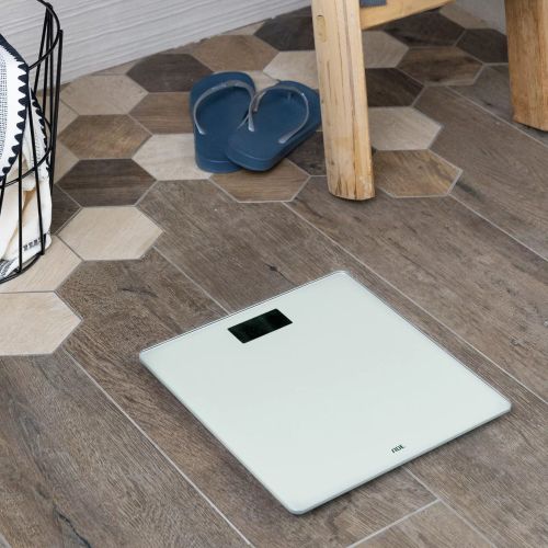Waga łazienkowa, do 180 kg, 30 x 30 cm, biała / ADE