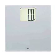 Waga łazienkowa z dużym wyświetlaczem, do 200 kg, 30 x 30 cm, srebrna / ADE