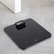 Waga łazienkowa na dynamo, do 150 kg, 31 x 30 cm, czarna / ADE