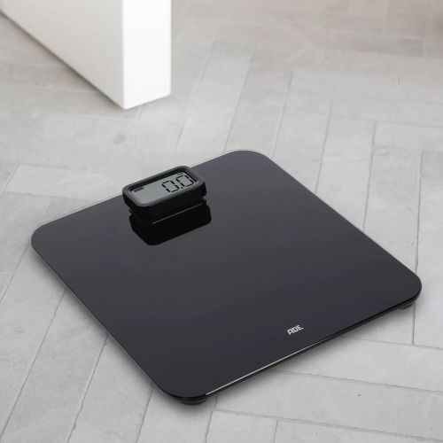 Waga łazienkowa na dynamo, do 150 kg, 31 x 30 cm, czarna / ADE