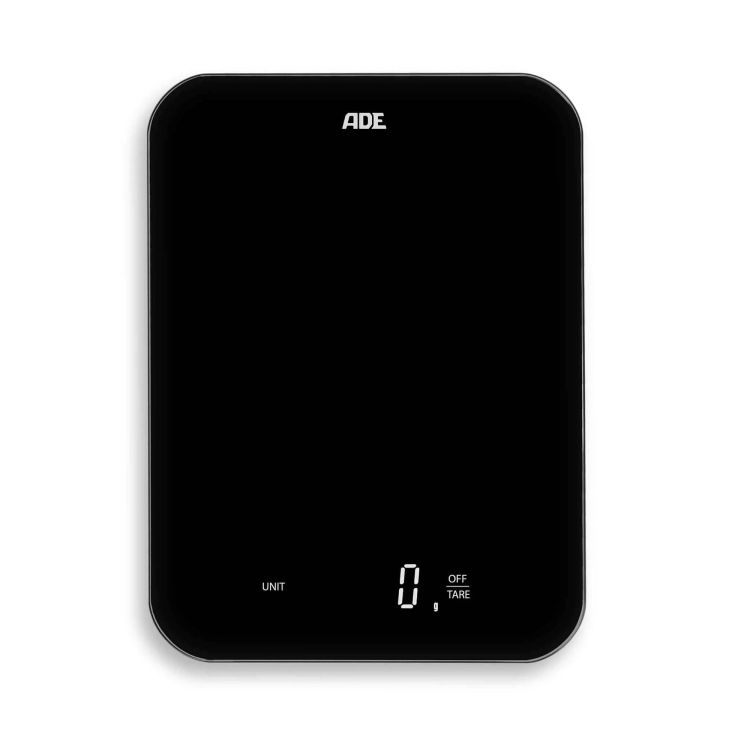 Waga kuchenna ładowana przez usb, do 15 kg, 17 x 23 cm, czarna / ADE