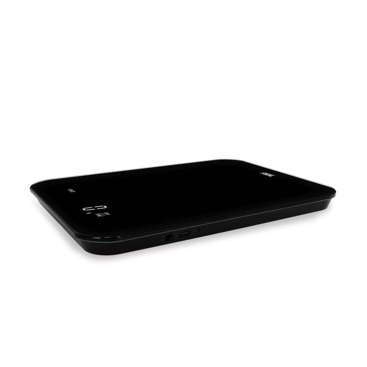 Waga kuchenna ładowana przez usb, do 15 kg, 17 x 23 cm, czarna / ADE