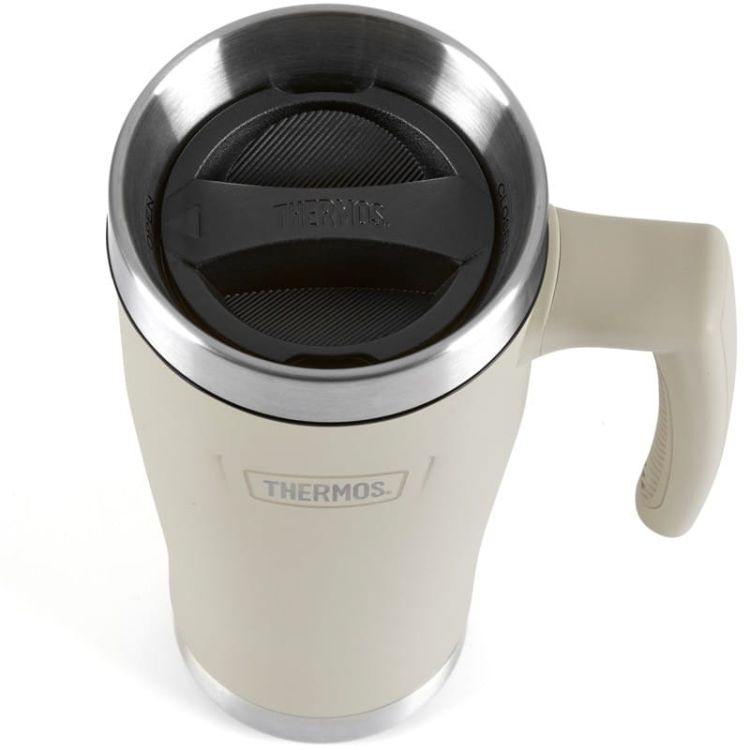 Wodoszczelny termokubek z uchwytem Thermos 0,47l - sandstone