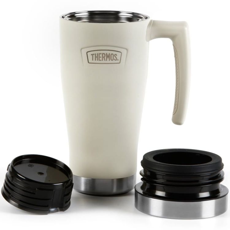 Wodoszczelny termokubek z uchwytem Thermos 0,47l - sandstone