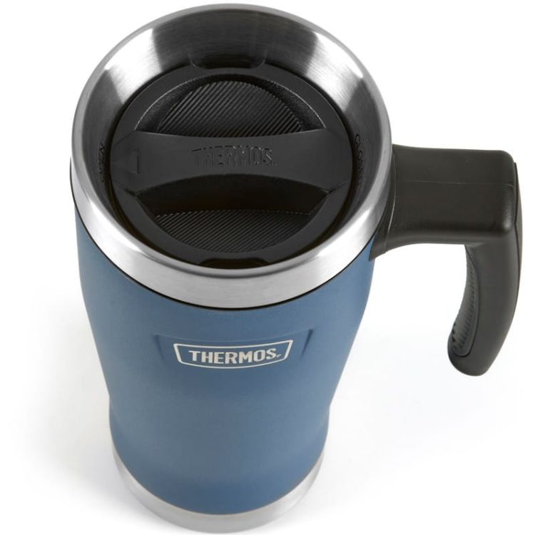 Wodoszczelny termokubek z uchwytem Thermos 0,47l - niebieski