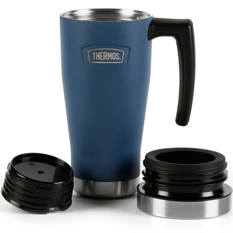 Wodoszczelny termokubek z uchwytem Thermos 0,47l - niebieski