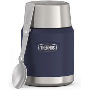 Termos na jedzenie z składany z łyżką i kubkiem Thermos 0,47l - niebieski