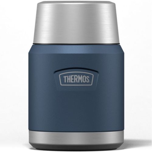 Termos na jedzenie z składany z łyżką i kubkiem Thermos 0,47l - niebieski