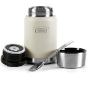 Termos na jedzenie z składany z łyżką i kubkiem Thermos 0,71l - sandstone