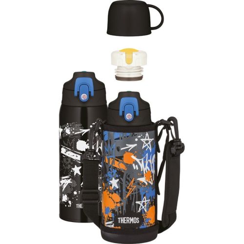 Termos dziecięcy Thermos z dwiema nakrętkami i futerałem - 0,8 l