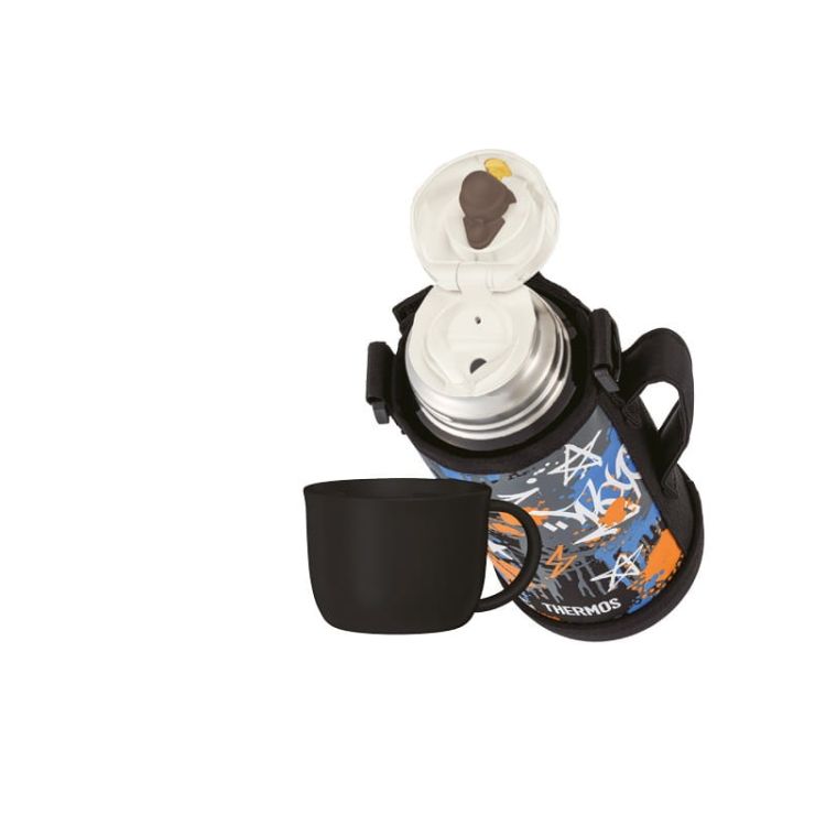 Termos dziecięcy Thermos z dwiema nakrętkami i futerałem - 0,8 l
