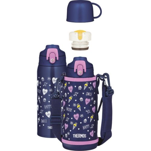 Termos dziecięcy Thermos z dwiema nakrętkami i futerałem - 0,8 l