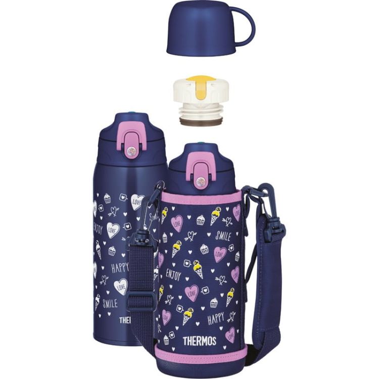 Termos dziecięcy Thermos z dwiema nakrętkami i futerałem - 0,8 l