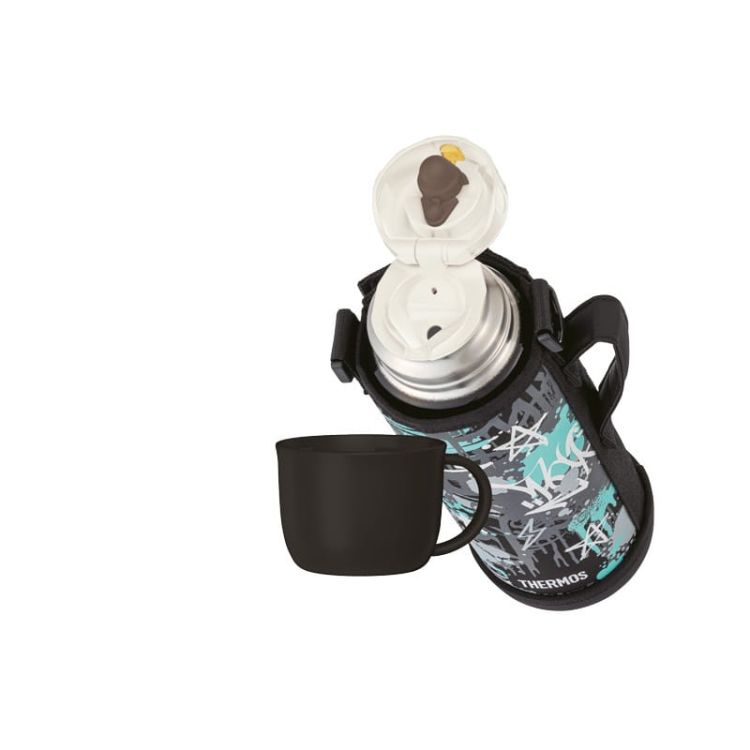 Termos dziecięcy Thermos z dwiema nakrętkami i futerałem - 1 l