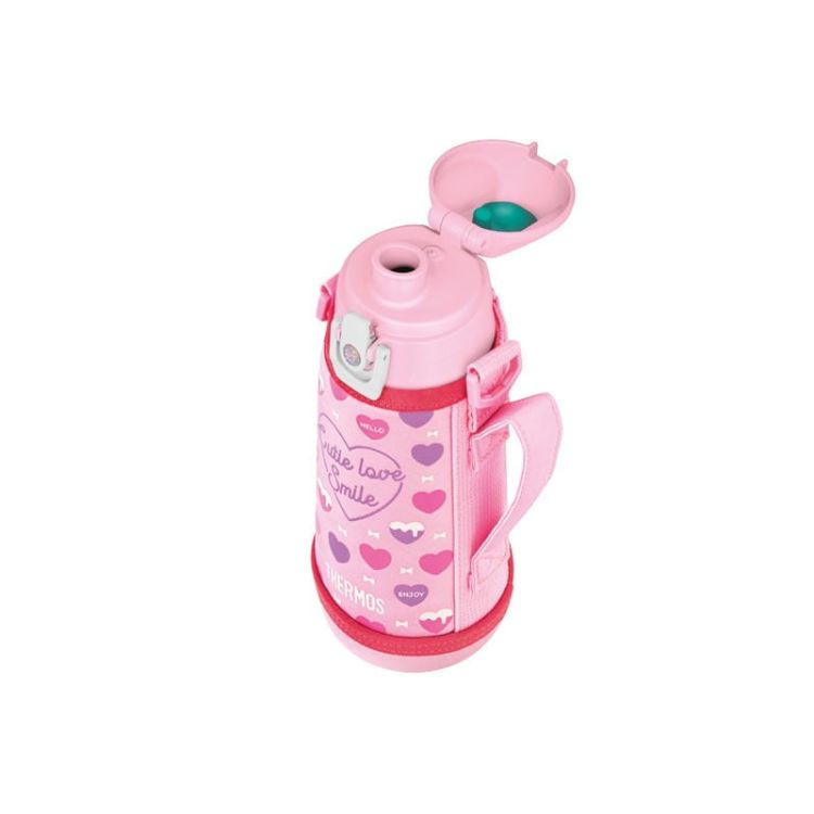 Termos dziecięcy Thermos z dwiema nakrętkami i futerałem - 0,6 l