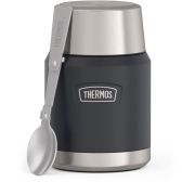 Termos na jedzenie Thermos z składaną łyżką i kubkiem 0,47 l - granit