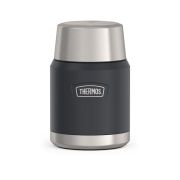 Termos na jedzenie Thermos z składaną łyżką i kubkiem 0,47 l - granit
