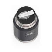 Termos na jedzenie Thermos z składaną łyżką i kubkiem 0,47 l - granit