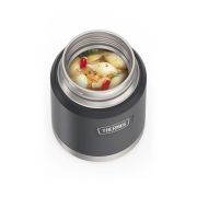 Termos na jedzenie Thermos z składaną łyżką i kubkiem 0,47 l - granit