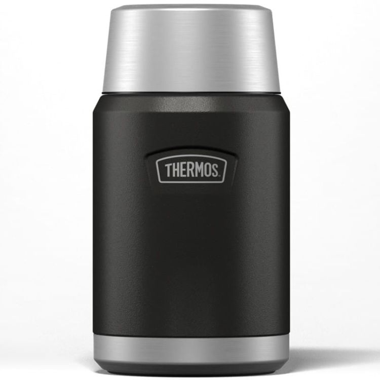Termos na jedzenie Thermos z składaną łyżką i kubkiem 0,71 l - granit