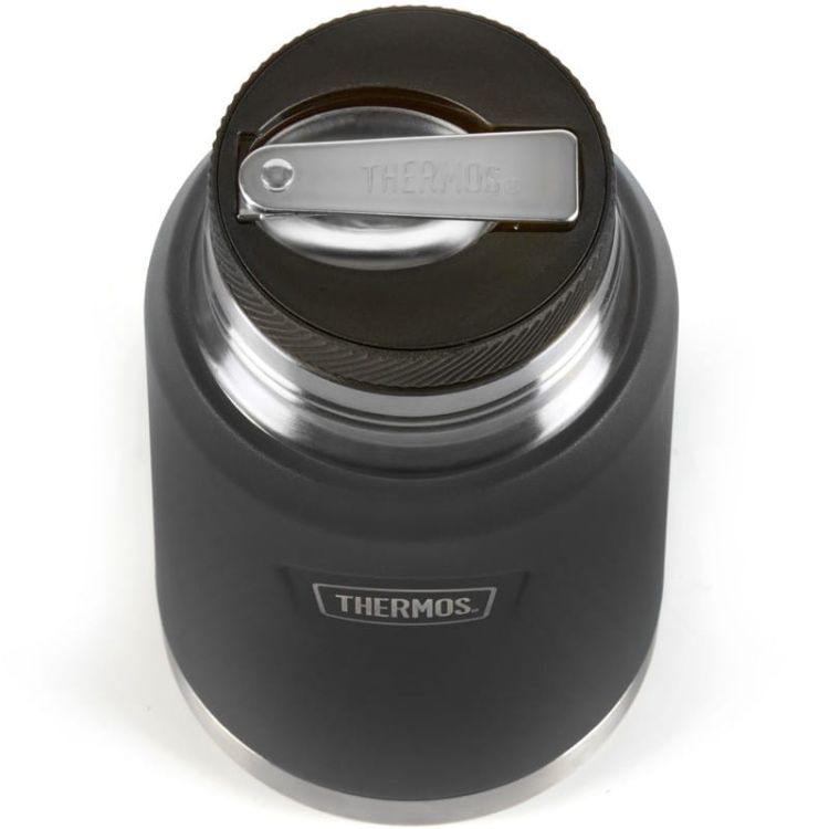 Termos na jedzenie Thermos z składaną łyżką i kubkiem 0,71 l - granit