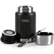 Termos na jedzenie Thermos z składaną łyżką i kubkiem 0,71 l - granit