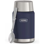 Termos na jedzenie Thermos z składaną łyżką i kubkiem 0,71 l - niebieski