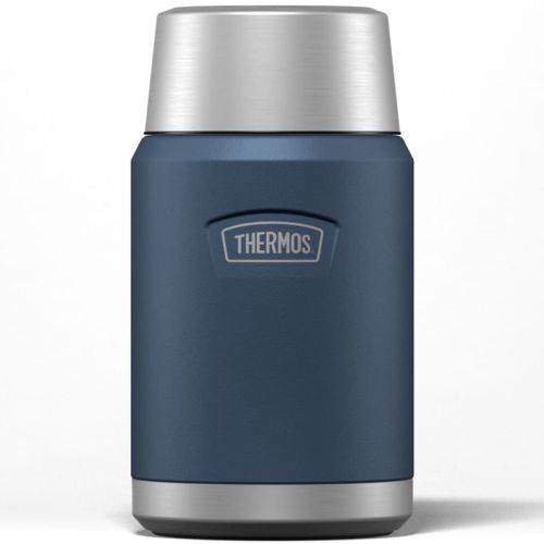 Termos na jedzenie Thermos z składaną łyżką i kubkiem 0,71 l - niebieski