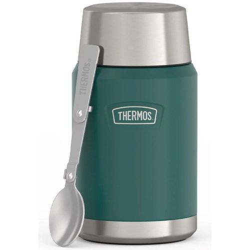 Termos na jedzenie Thermos z składaną łyżką i kubkiem 0,71 l - zielony