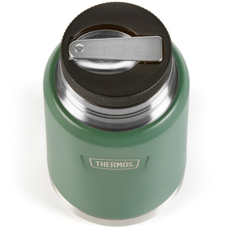 Termos na jedzenie Thermos z składaną łyżką i kubkiem 0,71 l - zielony