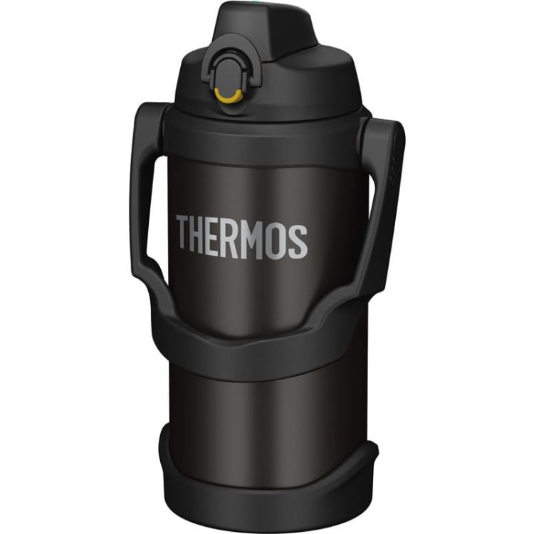 Termos nawadniający z uchwytem dla sportowców Thermos 2 l - czarny