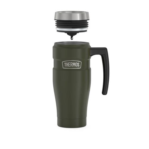 Wodoszczelny kubek termiczny Thermos z uchwytem 0,47 l - zieleń wojskowa